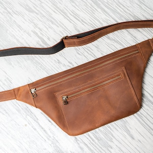 Leather belt bag,Leather hip bag,Belt bag men,Leather fanny pack,Hip bag men,Waist bag men,Leather waist bag,Bum bag leather zdjęcie 4