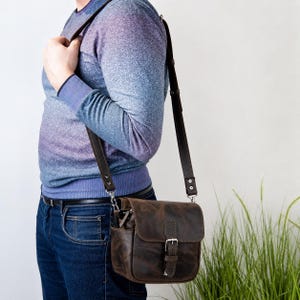 Leather camera bag men, Leather camera bag small, Leather camera bag DSLR, Sony camera bag, Canon camera bag, Leather camera bag purse image 17