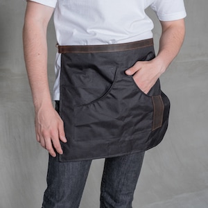 Canvas half aprons, Canvas waist apron for men, Half apron with pockets, Waist apron with pockets custom, Short apron men, Half waist apron