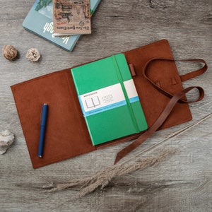 Leren Moleskine-zakomslag, Moleskine-notitieboekomslag, Moleskine-cahier leren omslag, Moleskine-schetsboek, Moleskine-dagboekomslag