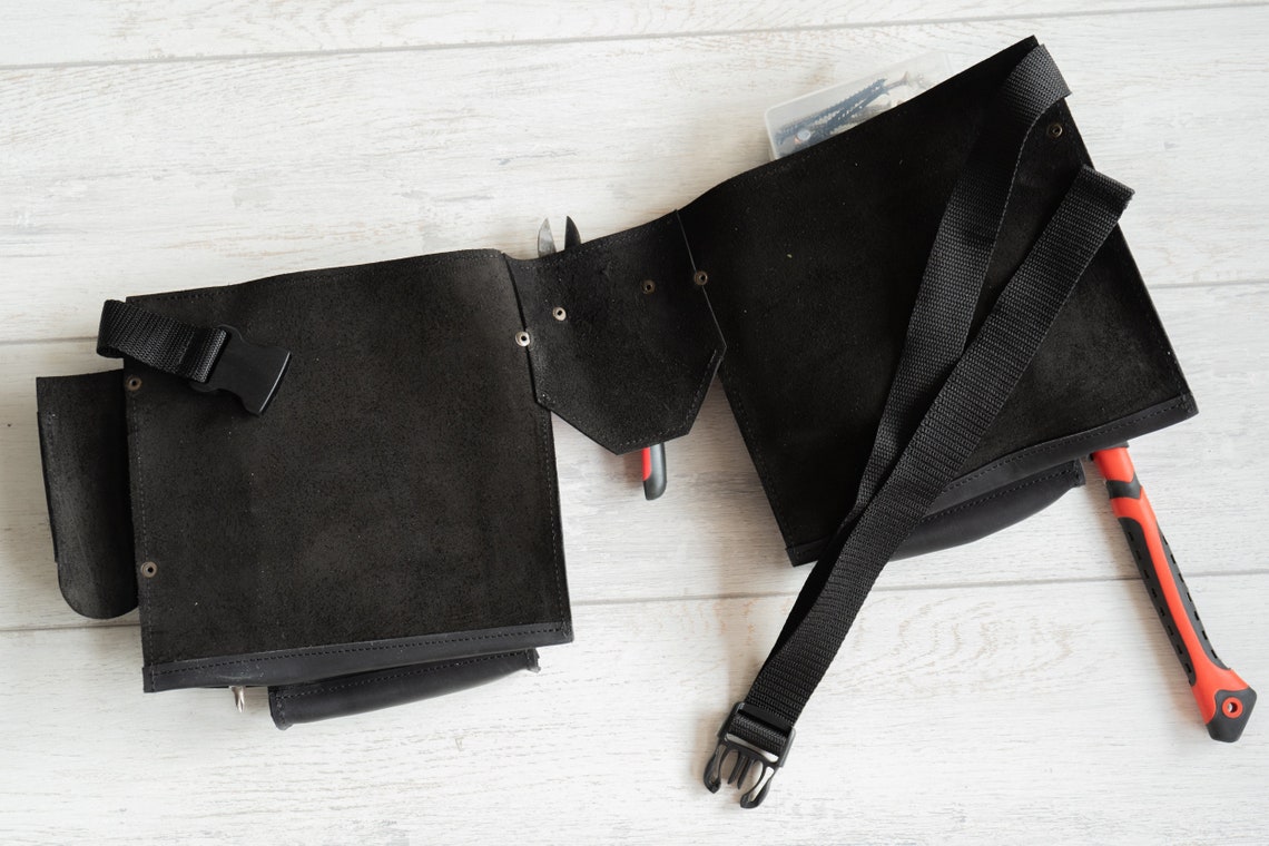 Tool Belt Customtool Belt Pouchtool Belt Menleather Tool Etsy