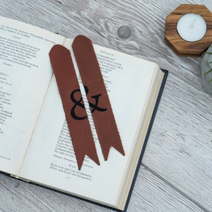 Leather bookmark personalized,3rd anniversary bookmark,Leather anniversary bookmark,Custom quote bookmark,Book lover Christmas gift image 6