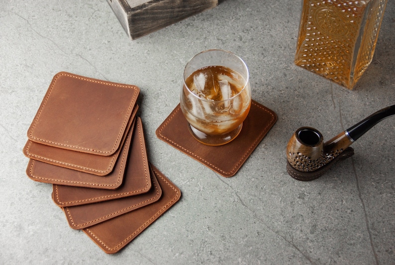 BagsNesti Leather Coaster - Thumbnail 2