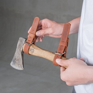 Axe String Leather Axe Straps, Hanger Axe Straps, Leather Axe Holder, Wall Straps ...