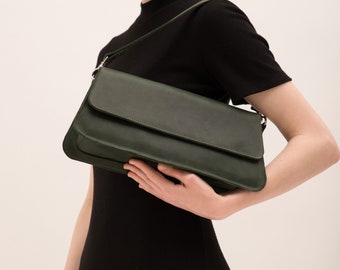 Leather crossbody purse, Leather shoulder bag, Small shoulder bags for women, Handmade leather crossbody bag, Womens shoulder purse