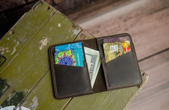 Fathers Card Wallet, Dad Est Wallet, Personalized Slim