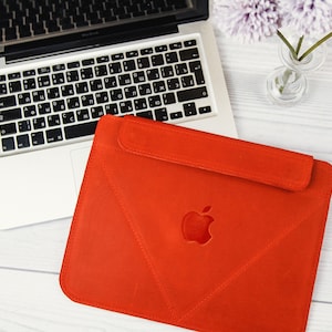 Personalized laptop sleeve,Leather laptop case 15 inch,Macbook air 13 inch case,Macbook air 13 case 2022,Macbook pro sleeve 14 inch image 3