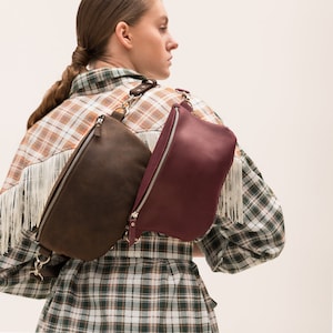 Gürteltasche aus Leder für Damen,Gürteltasche nach Maß,Leder Gürteltasche Frauen,handgefertigte Leder Bauchtasche,Leder Umhängetasche für Frauen,Damen Gürteltasche