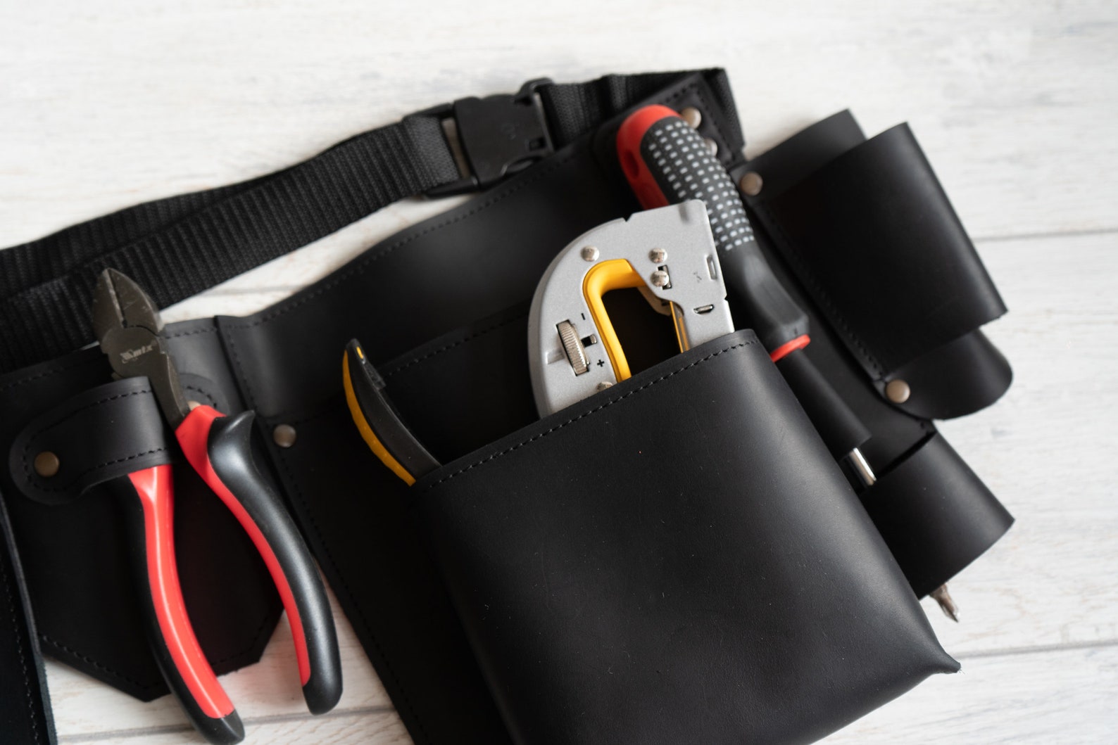 Tool Belt Customtool Belt Pouchtool Belt Menleather Tool Etsy