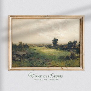 Rustic Countryside / landscape oil painting, vintage art, country landscape, vintage landscape, vintage countryside, vintage wall prints