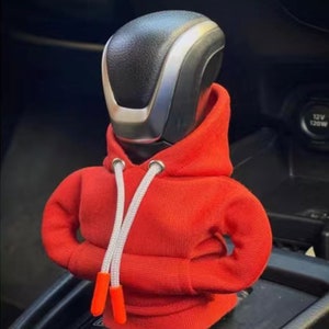 Car Gear Shift Cover Gearshift Hoodie Drawstring Decor Solid Color Soft Car Gear  Shift Knob Cover Manual Handle Gear Protection Sweatshirt Change - buy Car Gear  Shift Cover Gearshift Hoodie Drawstring Decor