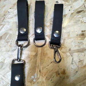 Ghostbusters Key Fobs belt black leather prop
