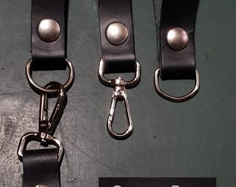 Ghostbusters Key Fobs belt black leather prop