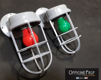 Ecto Containment Unit ghostbusters lamp red green