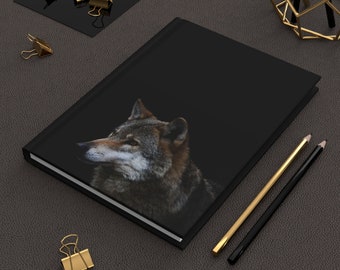 Wolf Notebook Hardcover Journal Matte daily meditation Journal Planner Diary Unique Gift Idea