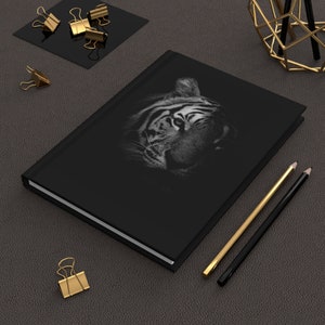 Tiger Notebook Hardcover Journal Matte daily meditation Journal Planner Diary Unique Gift Idea