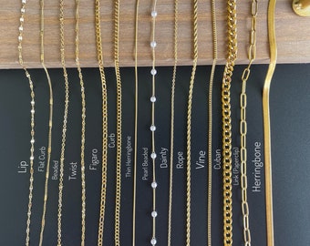 LIFETIME JEWELRY 6mm マリナーリンクチェーンアンクレット レディース 24K純金メッキ, Medium, Large and Ex LIFETIME JEWELRY 6mm マリナーリンクチェーンアンクレット レディース 24K純金メッキ, Medium, Large and Ex
