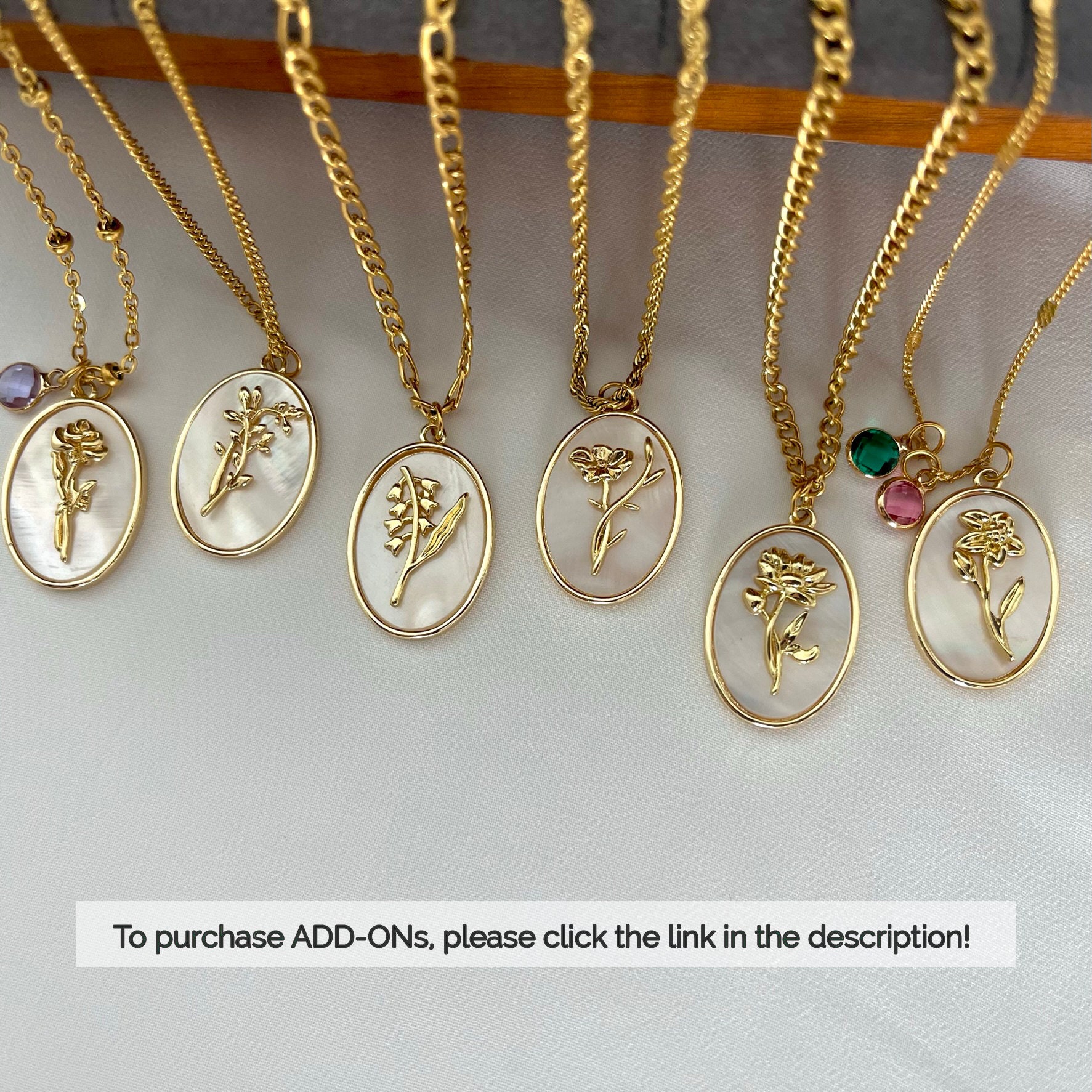 Celestial Zodiac Necklace • Pearl Birthflower Necklace • Mom Gift • 3D Zodiac Birthstone Necklace • WATERPROOF Jewelry • Best Friend Gift