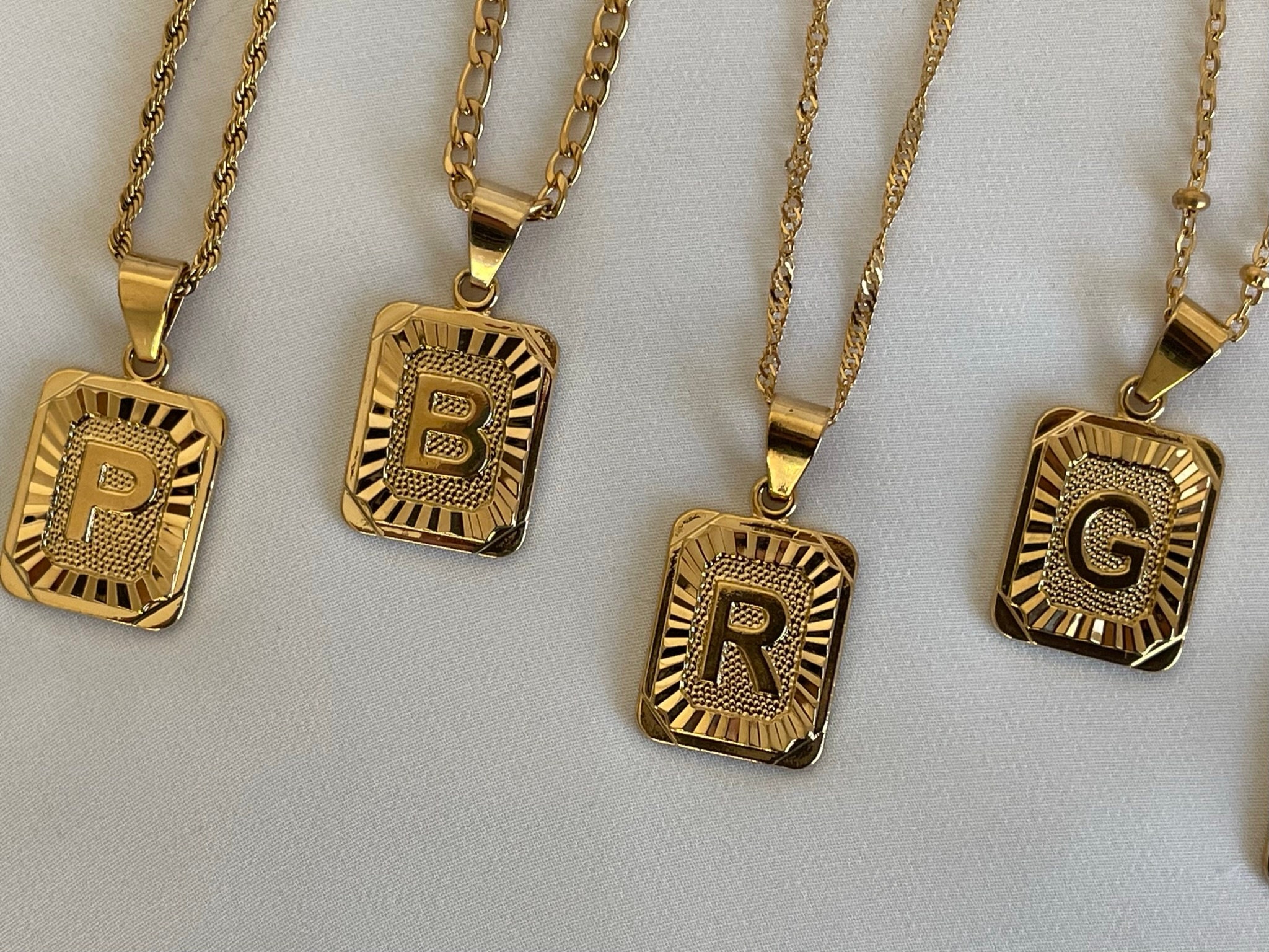 Craftdady 26Pcs 18K Gold ABC Letter Alphabet Charms AZ Initial Capital  Alphabetic Pendants for Name Necklace Bracelet Key Chain Jewelry Making