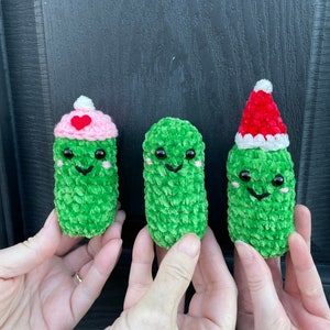Sweet Baby Gherkin/ Crochet pickle/Valentine’s Pickle/ Santa Pickle/ With or Without Hat