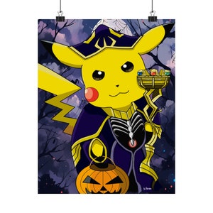 Pikachu Fan Art Poster | Digital Print | Wall Decor | Anime Lover | Wall Hanging