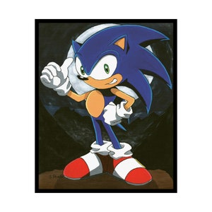 Sonic Art Poster | Canvas Print | Wall Decor