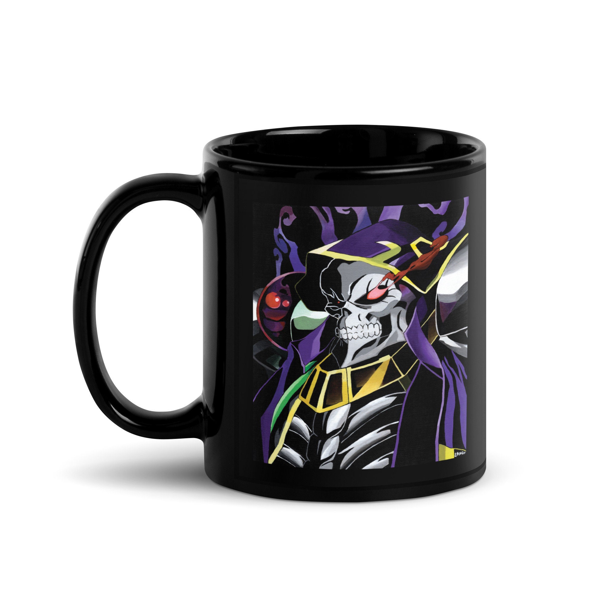 Taza de café de anime Overlord, regalo de fan art