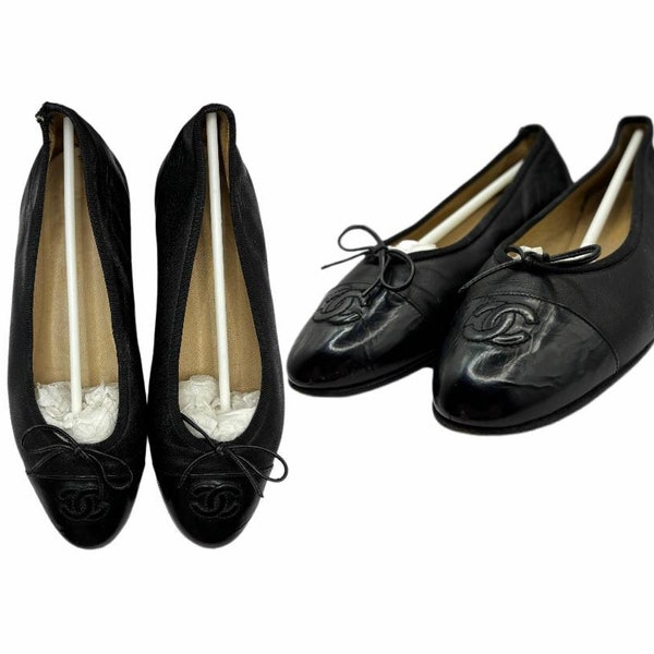 Chanel ballet flats shoes mules kitten heels black classic preppy mesh summer fairy vintage y2k coquette