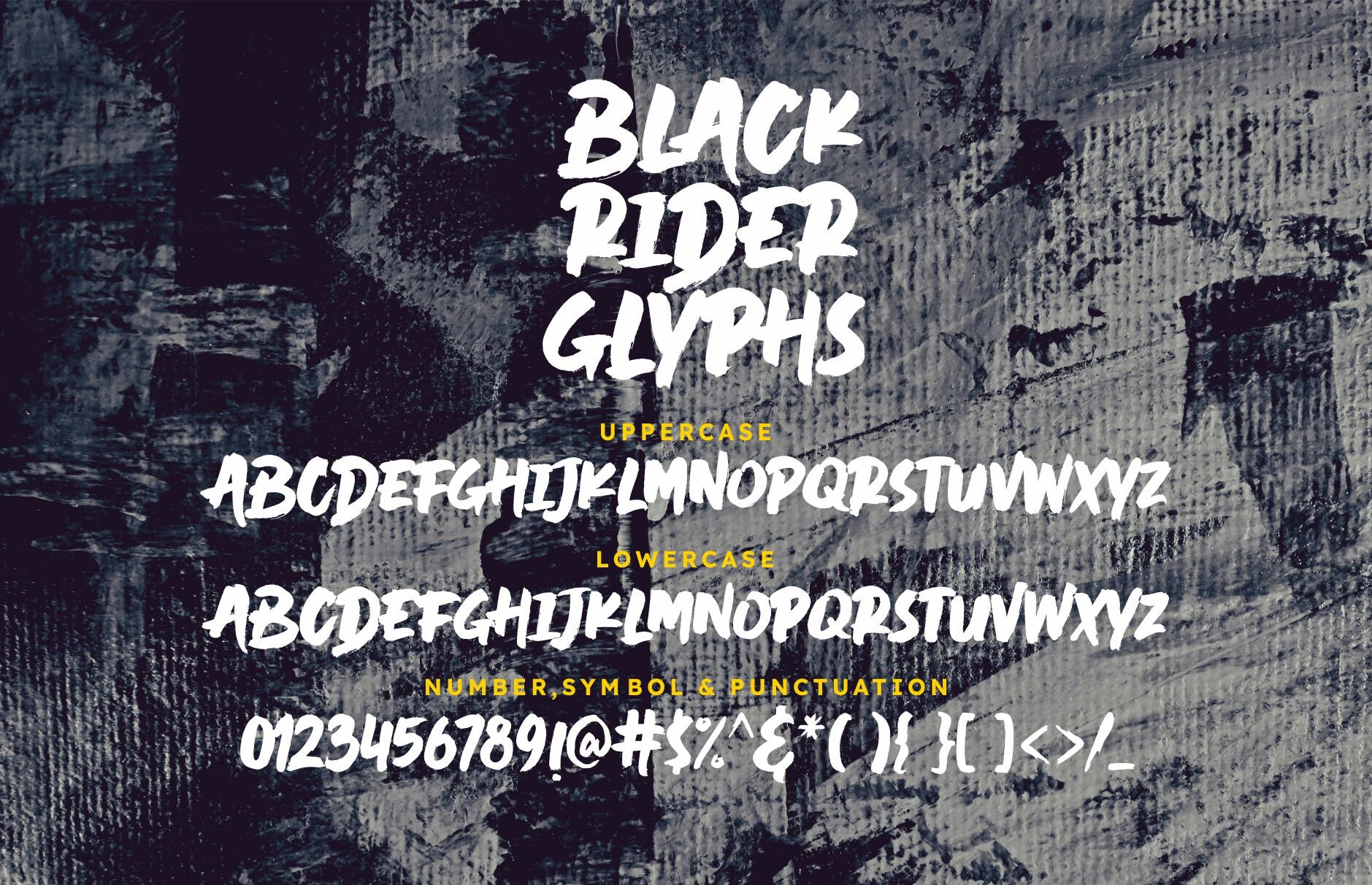 Black Rider Brush Font Horror Font Movie Font Cover Font - Etsy