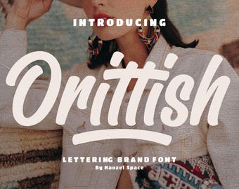 Orittish | Lettering Brand Font, Script Font, Website Font, Handwritten Font, Signature Font, Packaging Font, Cricut Font, Logo Font