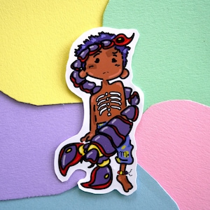 Scorpio Zodiac Sign Scorpion Boy Sticker | Zodiac Sign Sticker | Astrology Gifts