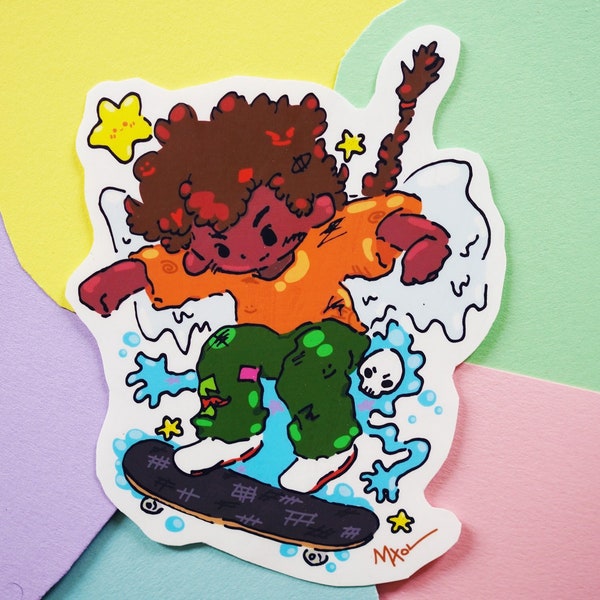 Skater Kid Sticker