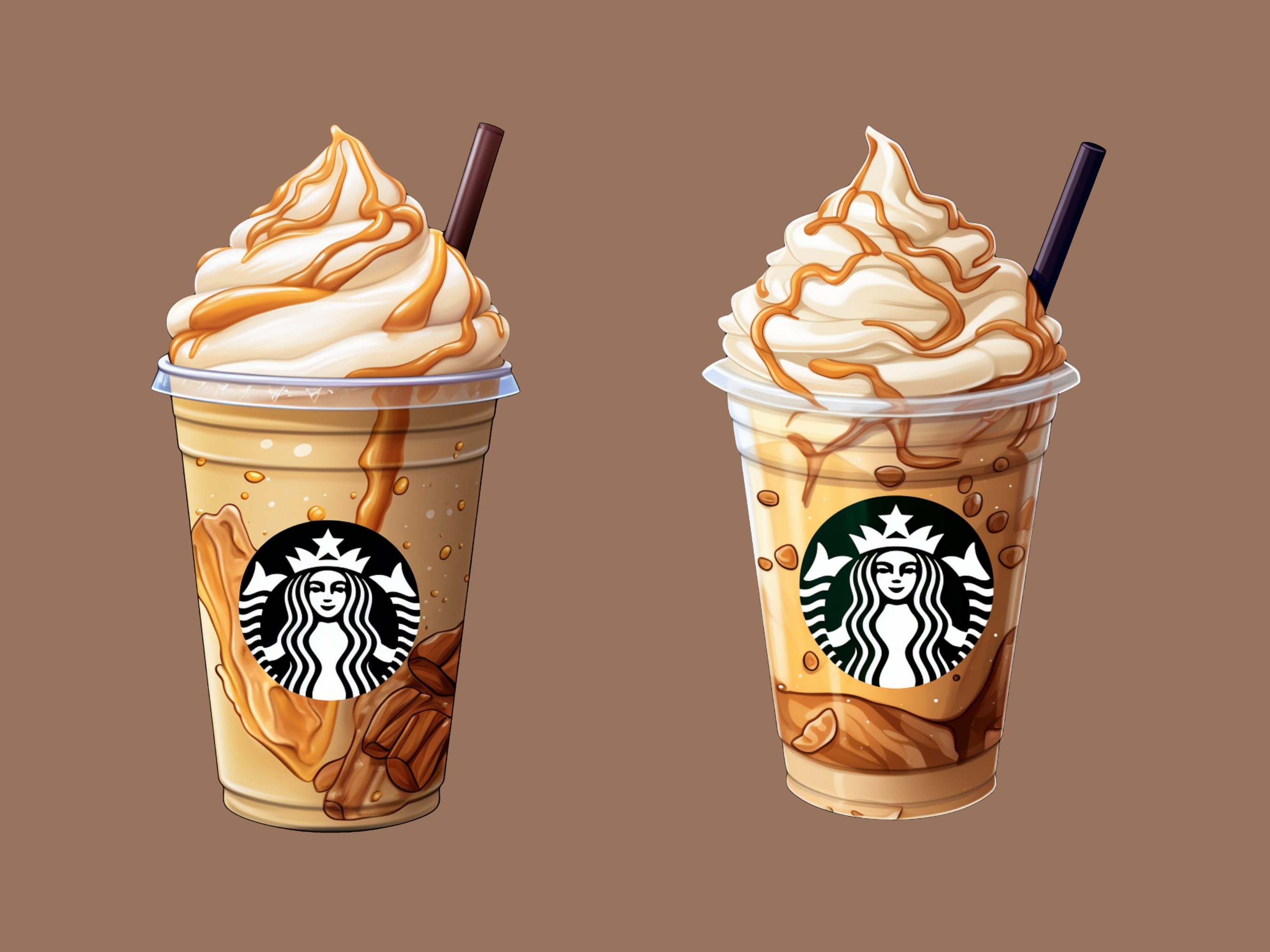 Starbucks Coffee Clipart Set 10x High Quality Pngs & Svgs Coffee ...