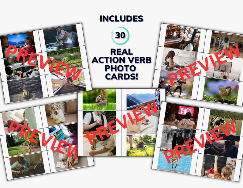 Describing Action Photos WHO WHAT WHERE Sentence Building Template