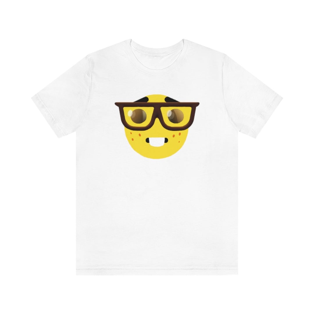 Nerd Emoji Funny Meme Shirt Unisex Cotton Tshirt Etsy