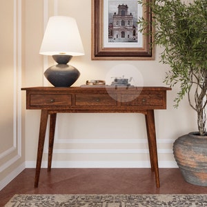 Console Table Long Narrow • Rustic Console Table French • Large Console Table Entrance • Console Table 40cm Depth • Console Table Dressing