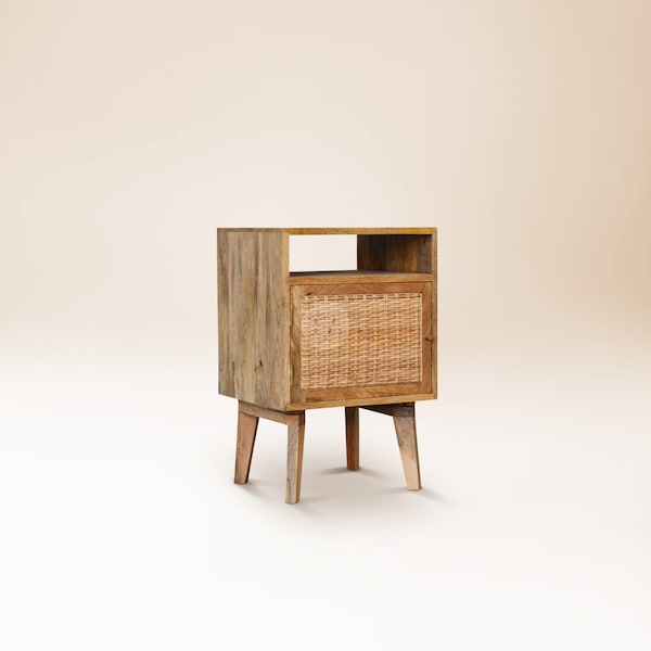 Wicker Bedside Table Etsy UK