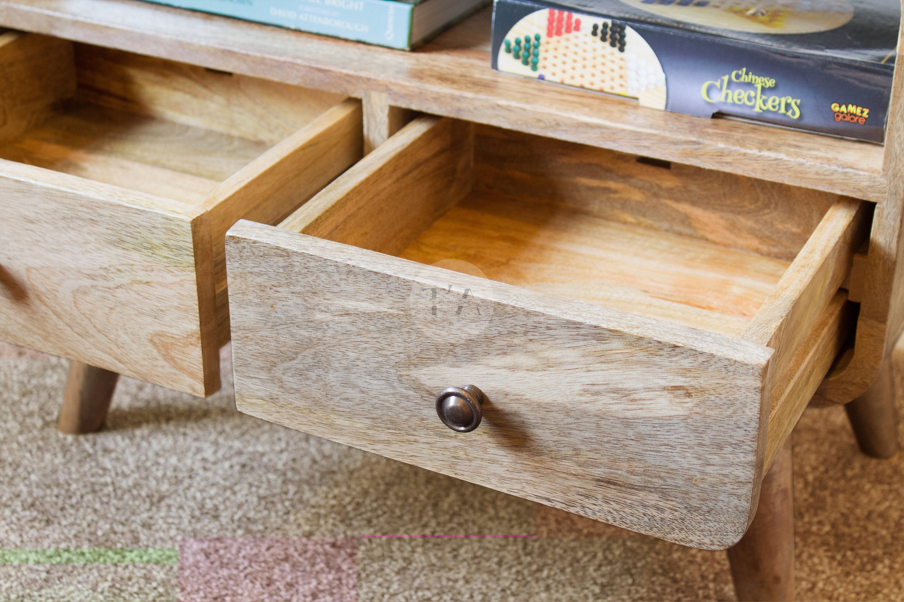 Small Tv Stand for Bedroom Narrow TV Stand Light Wood Tv Etsy UK