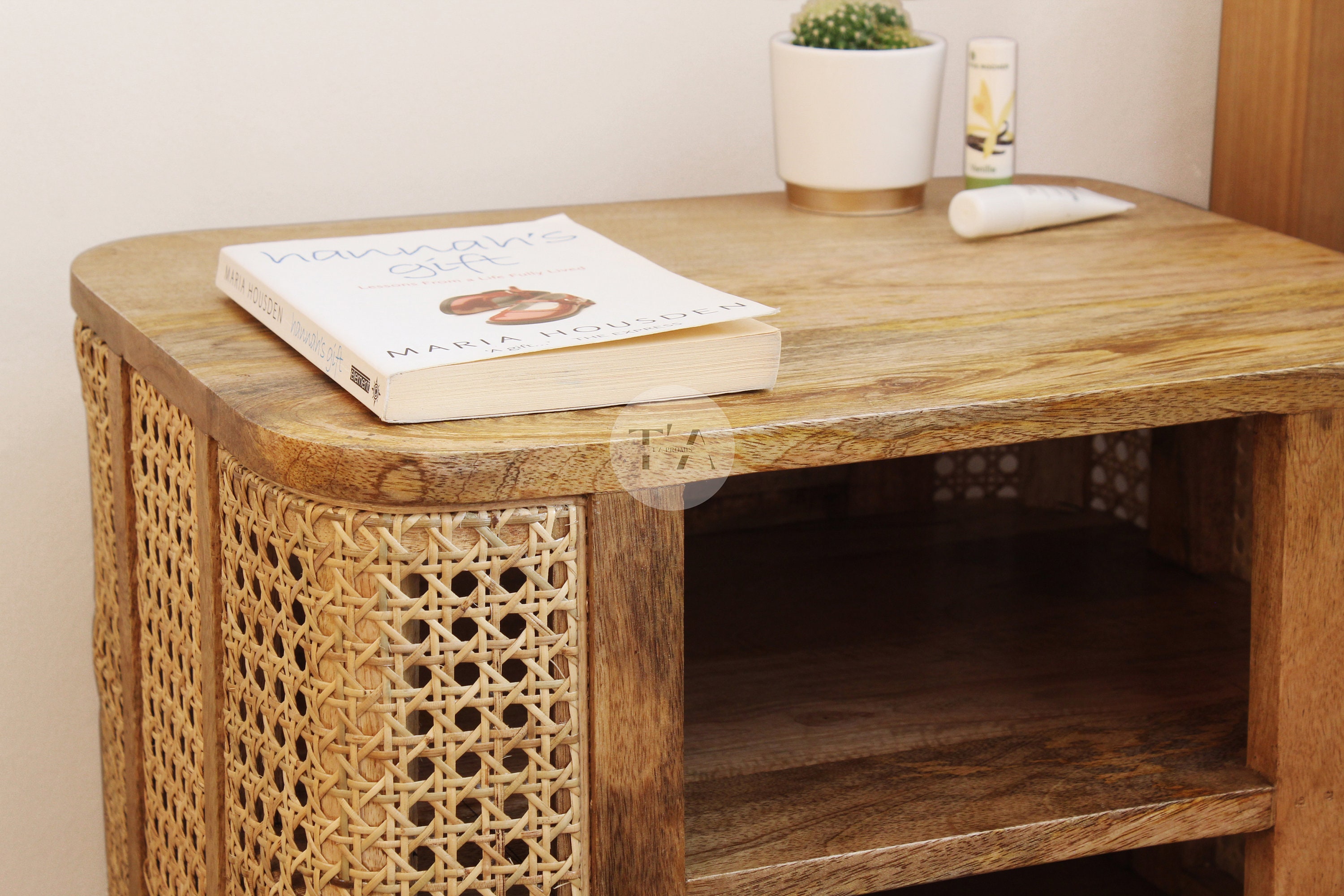 Rattan Bedside Table Boho Bedside Table Rattan Side Table Etsy UK