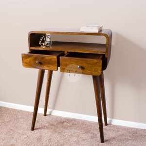 Minimal Console Table with Drawers • Small Console Table • Narrow Console Table Wood • Console Table Hallway • Slim Console Table Modern