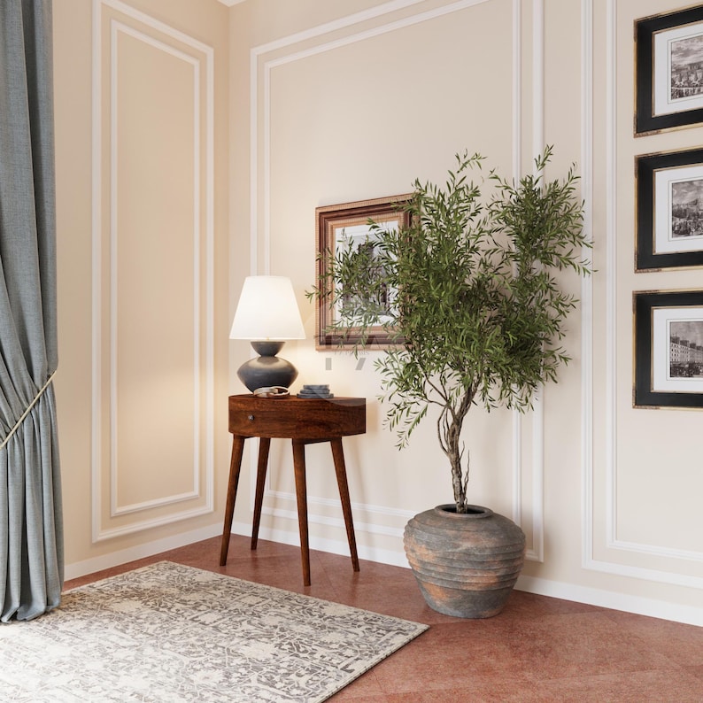 Curved Console Table Above Radiator • Half Moon Console Table With ...