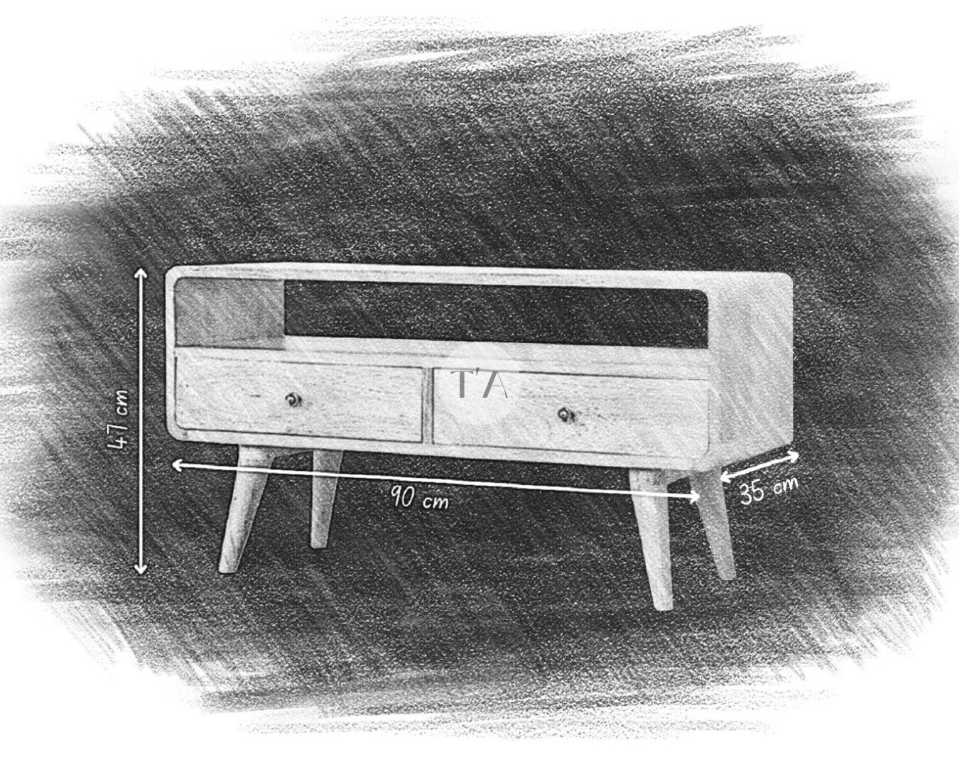 Mid Century Tv Stand Tv Stand Wood Tv Unit Wood Tv Unit Etsy UK