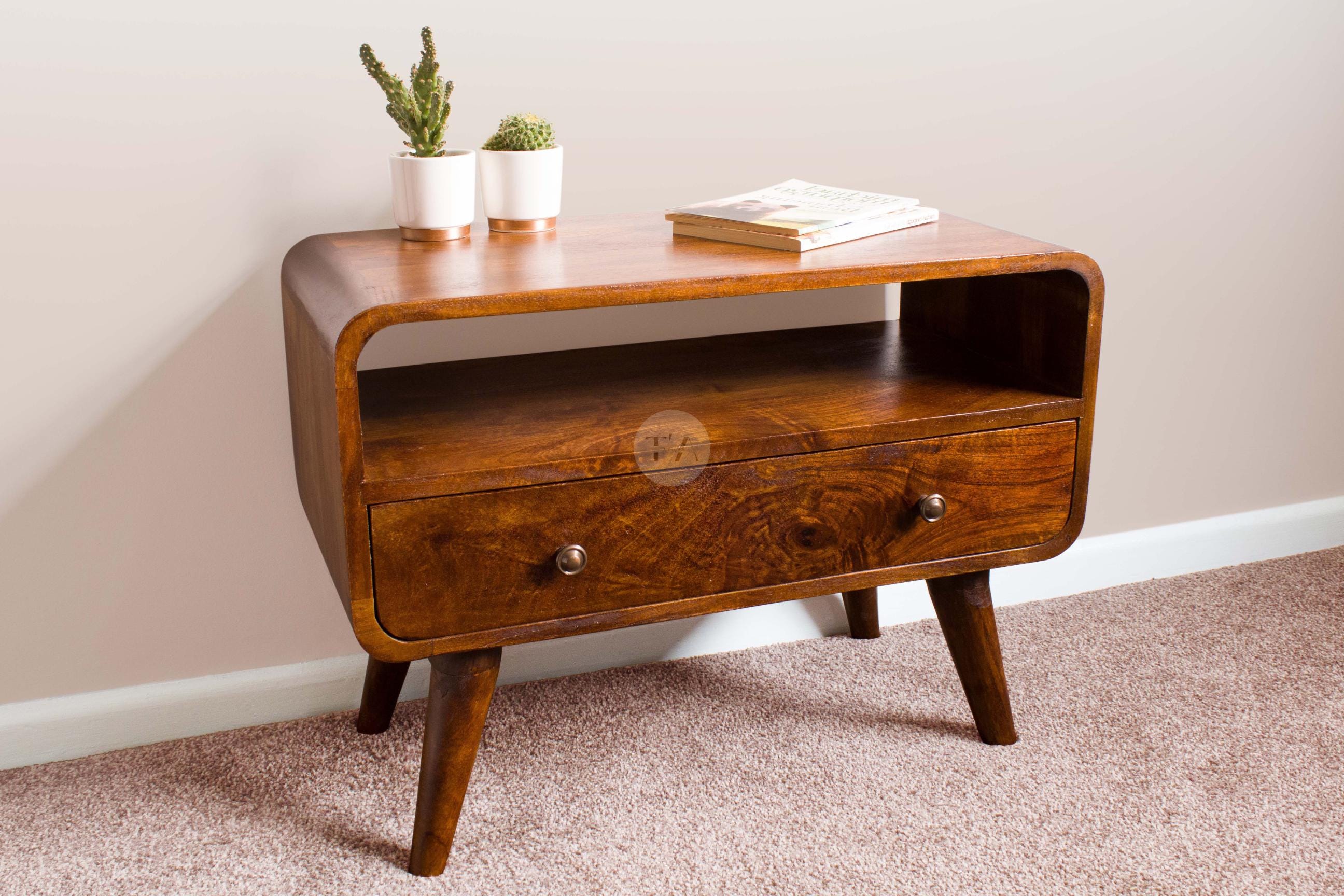 Small Tv Stand Corner • Mango Wood Tv Unit For Living Room • Mid Century Tv Console Wood • Rustic Tv Stand Rounded Edges • Tv Stand Modern