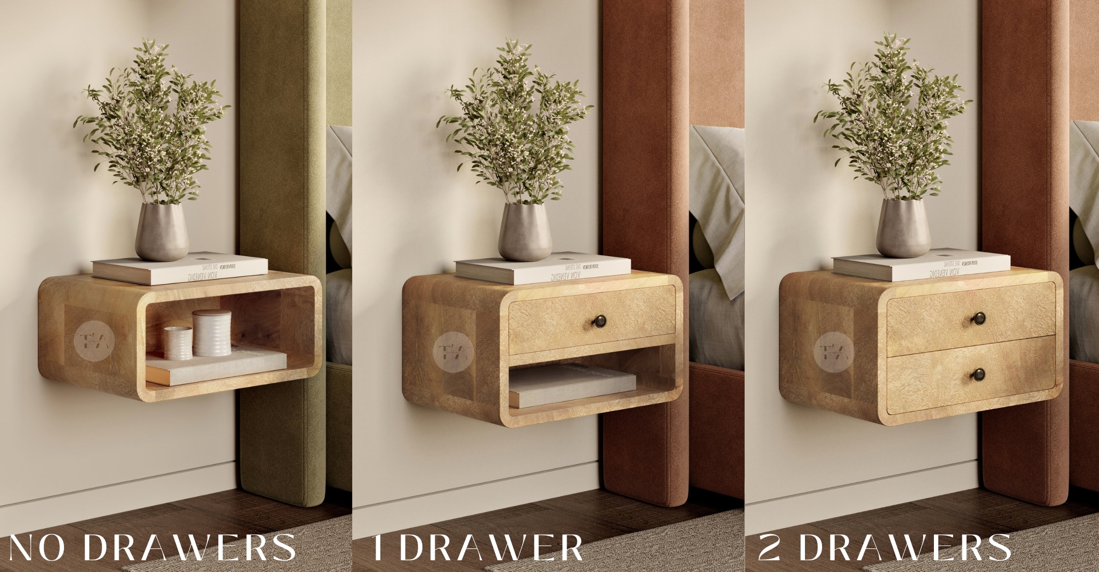 Zwevend nachtkastje Modern wandgemonteerd nachtkastje, met automatisch sensorlicht Slim nachtkastje, 1 lades nachtkastje met glazen blad Zwevende planken voor muur in slaapkamer (Color : Warm White Zwevend nachtkastje Modern wandgemonteerd nachtkastje, met automatisch sensorlicht Slim nachtkastje, 1 lades nachtkastje met glazen blad Zwevende planken voor muur in slaapkamer (Color : Warm White