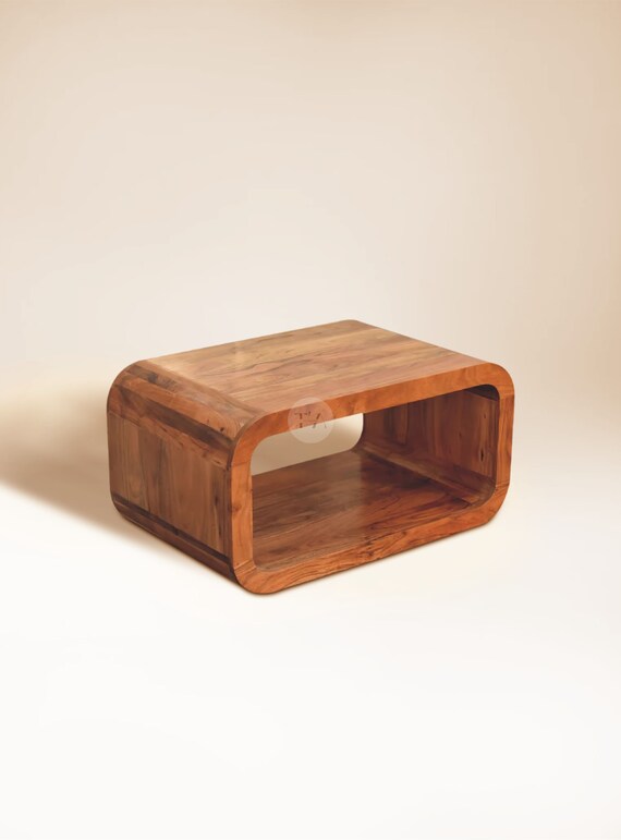 Coffee table rounded corners deals