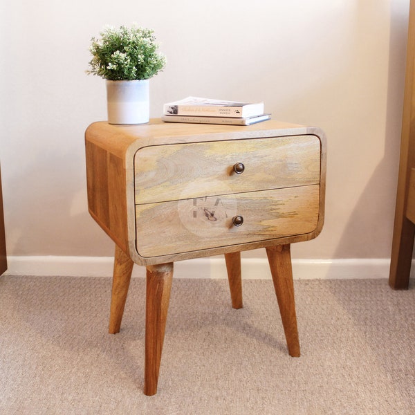 Light Wood Nightstand - Etsy