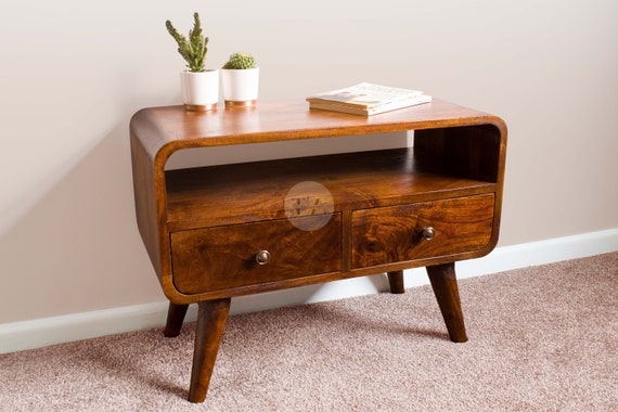 Tv Stand Small Bedroom Space Tv Stand Smaller than Tv Tv Stand Small Size Apartment Room Corner Tv Stand Thin Tv Stand Narrow Depth Etsy Italia