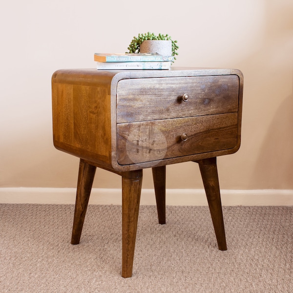 Grey Bedside Table Etsy UK