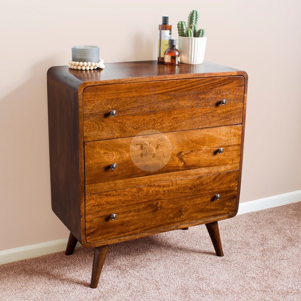 Chest of Drawers for Bedroom • Chest of Drawers Mid Century Modern • Chest of Drawers Solid Wood • Wooden Chest of Drawers • Tall Dresser