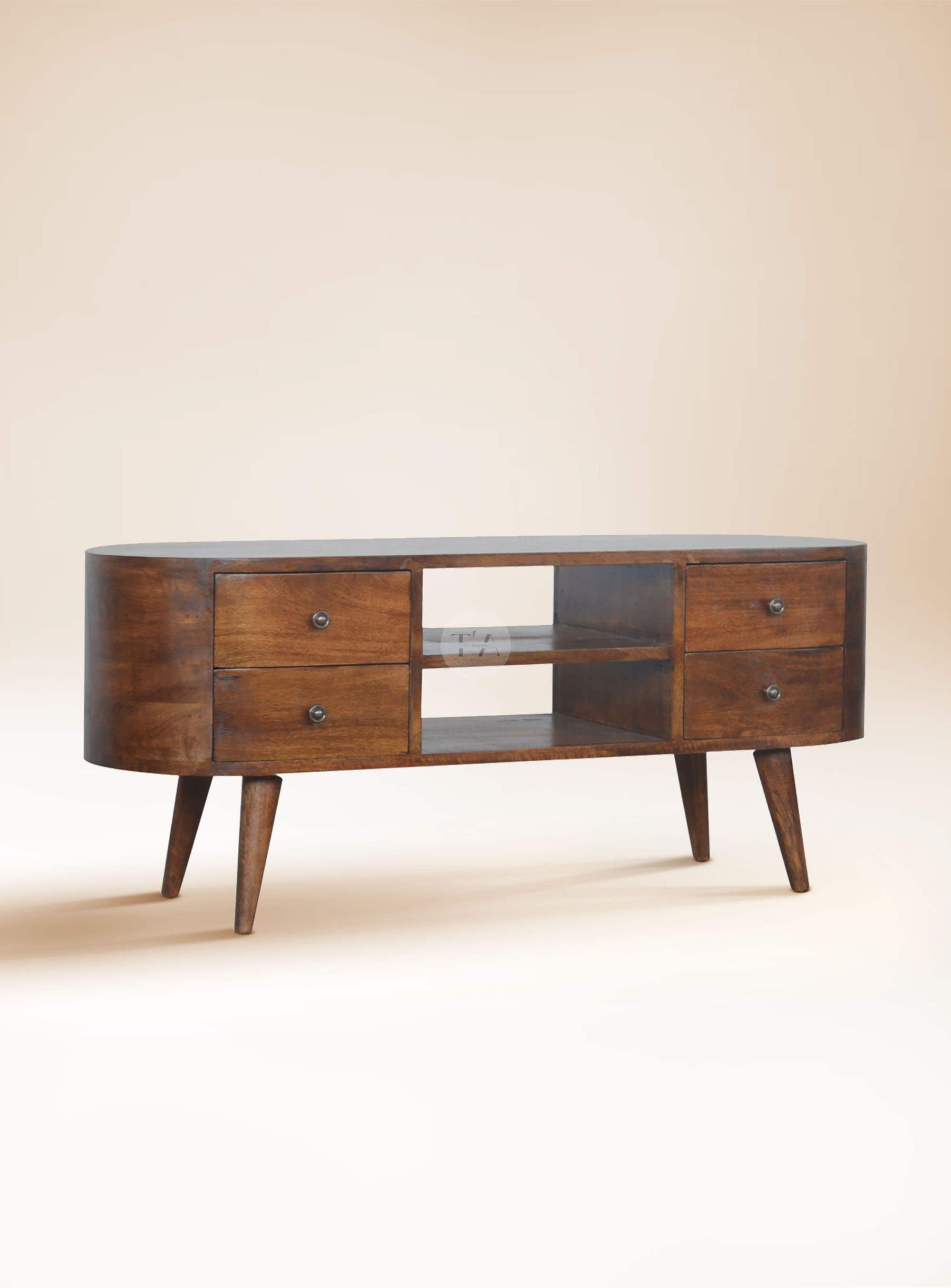 Dark Wood Tv Stand Etsy Ireland